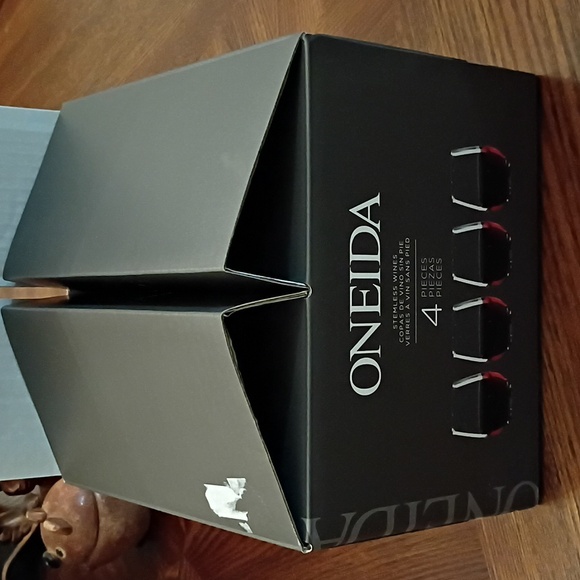 Oneida Clear Stemless Wine Glass Set - Picture 5 of 7